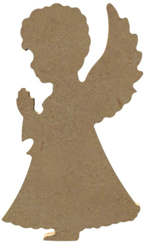 Gomille MDF Figuur Staande Engel 15 cm