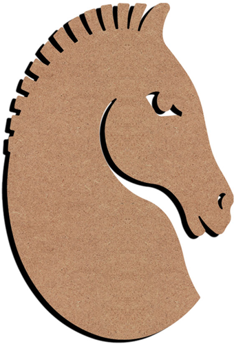 MDF Figuur Gestileerd Paard 58 cm