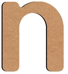 Gomille MDF Letter N 5 cm