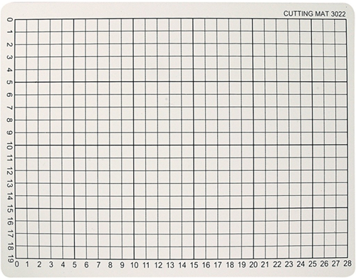 CC Snijmat met Rasterlijnen 22x30 cm