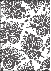 CC Embossing Folder, rose, size 13x18,5 cm, thickness 2 mm, 1 pc