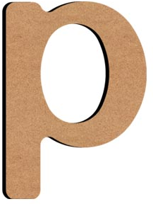Gomille MDF Letter P 5 cm