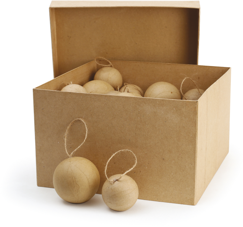 GC Papier Maché Kerstballen 56 cm 40 stuks hobbygroep