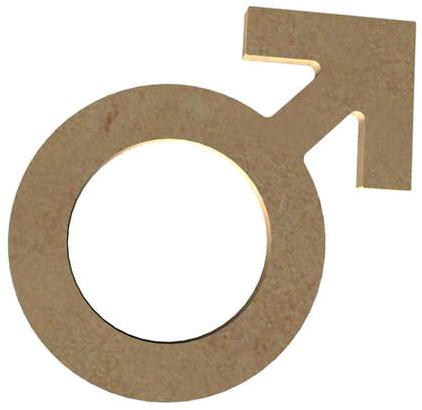 MDF Figuur Mannenteken 10 cm