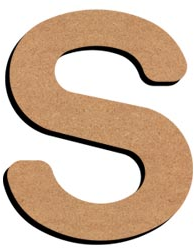 Gomille MDF Letter S 5 cm