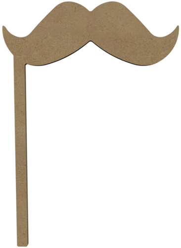 MDF Figuur Props Snor 26 cm