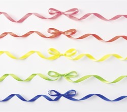 Folia Satijnen linten 5 x 4 m Neon kleuren