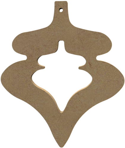 MDF Figuur Open Druppel 15 cm