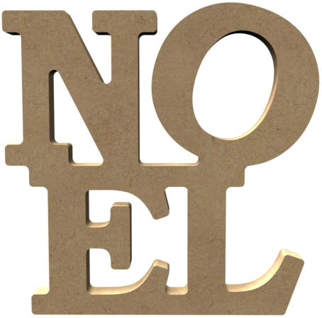 Gomille MDF Figuur Noel 18x18 cm