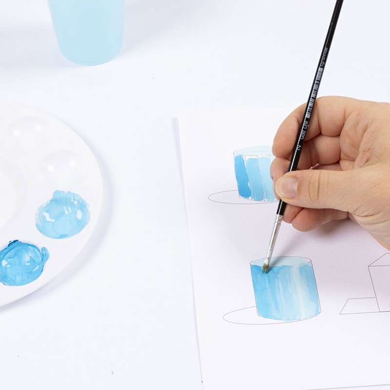 Zo creëer je 3D- en schaduweffecten in gouache