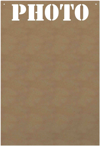 MDF Figuur Plaat Foto 58 cm