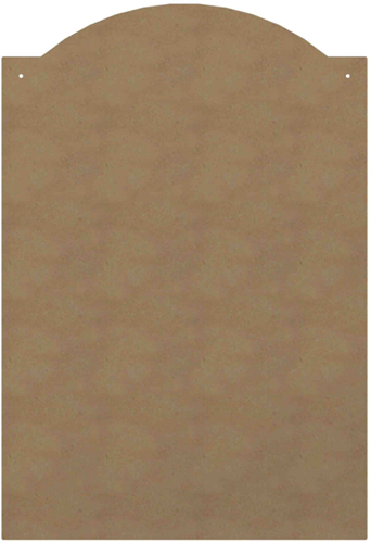 MDF Figuur Afgeronde Plaat 58 cm