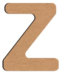 Gomille MDF Letter Z 5 cm