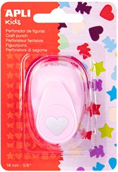 Apli Figure Punch Fantasy Heart Pink