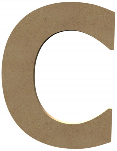 Gomille MDF Hoofdletter C 20 cm