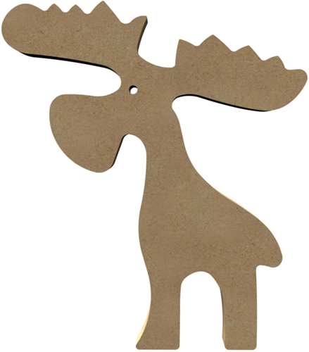 MDF Figuur Staande Eland 22x26 cm