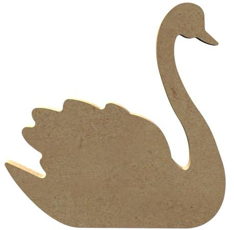 MDF Figuur Zwaan 15 cm