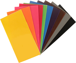 GC Wasfolie 15x6,5 cm Heldere Kleuren 10 stuks