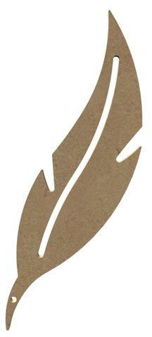 MDF Figuur Brede Veer 22 cm