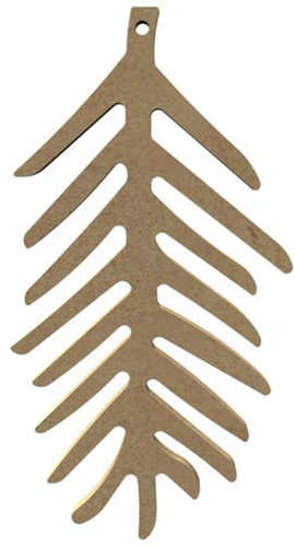 Gomille MDF Figuur Open Veer 8x16 cm