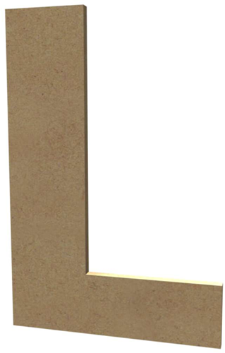 Gomille MDF Hoofdletter L 20 cm