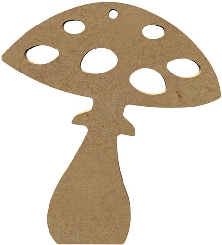 Gomille MDF Figuur 11x11 cm Paddestoel