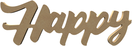 Gomille MDF Happy 39x13 cm