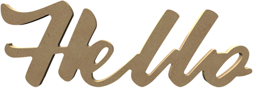 Gomille MDF Hello 39x13 cm
