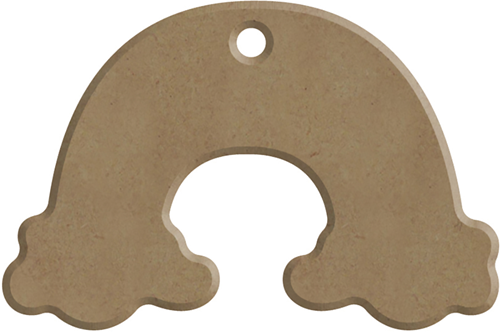 Gomille MDF Figuur 7x5 cm Regenboog