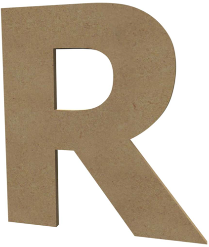 Gomille MDF Hoofdletter R 20 cm