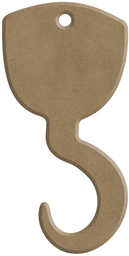 Gomille MDF Figuur 4x8 cm Piraten Haak