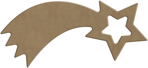 Gomille MDF Figuur 17x8 cm Vallende Ster