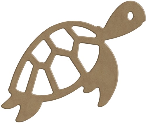 Gomille MDF Figuur 16x13,5 cm Schildpad