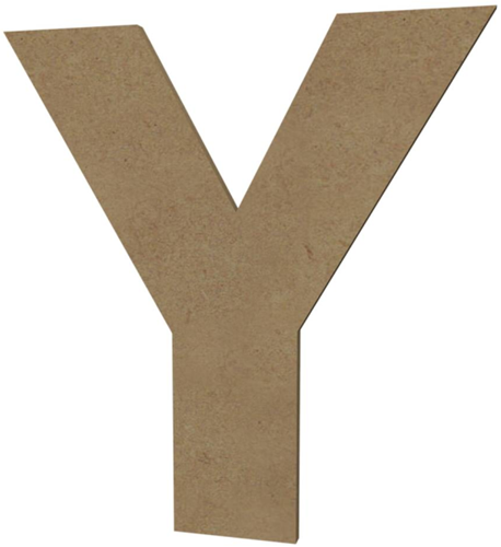 Gomille MDF Hoofdletter Y 20 cm