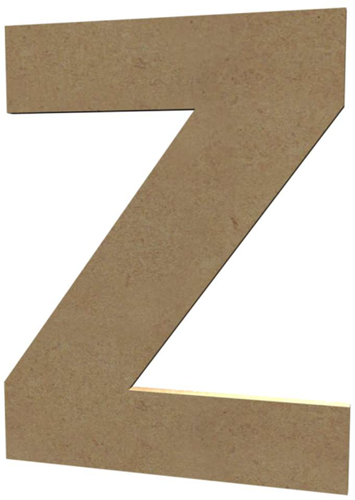 Gomille MDF Hoofdletter Z 20 cm