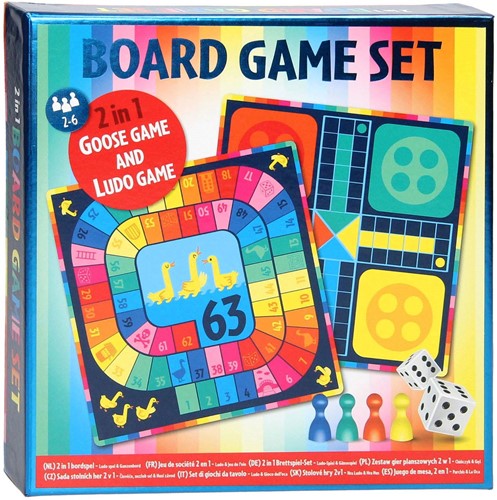 Board Game Set 2in1 Snakes and Ladders and Ludo