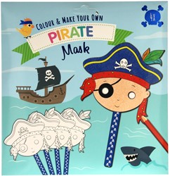 Cardboard Masks Pirates 4 pieces