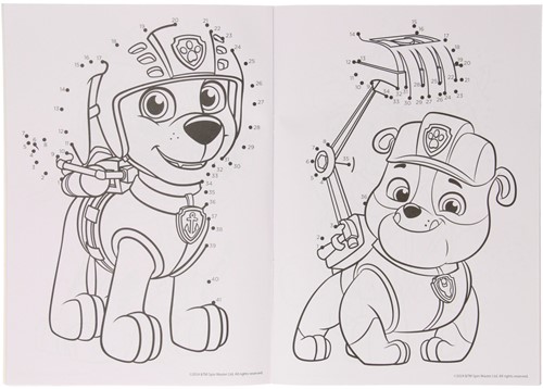 Coloring book Dot to Dot Paw Patrol-3