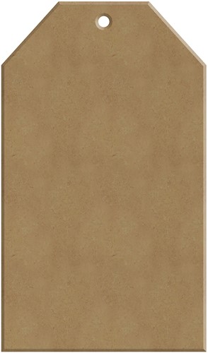 Gomille MDF Figuur 7x13 cm Label
