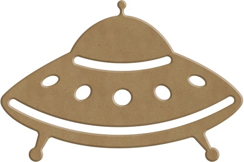 Gomille MDF Figuur 14x9 cm Vliegende Schotel UFO