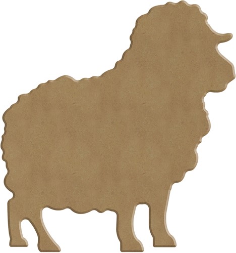Gomille MDF Figuur 12x13 cm Schaap