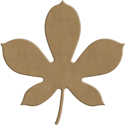 Gomille MDF Figuur Kastanjeblad 13x13 cm