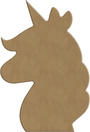 Gomille MDF Figuur 11x17 cm Eenhoorn Hoofd