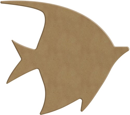 Gomille MDF Figuur 14x12 cm Exotische Vis