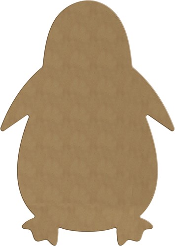 Gomille MDF Figuur 23x33 cm Pinguin