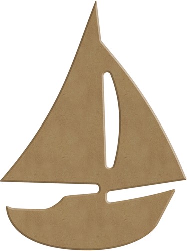 Gomille MDF Figuur 11x14 cm Zeilboot