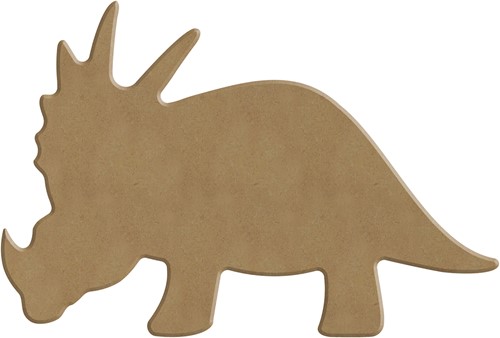 Gomille MDF Figuur Triceratops 15x10 cm
