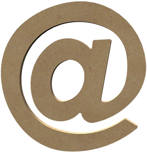 Gomille MDF Symbool @ 20 cm