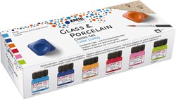 Kreul Glas- en Porseleinverf Set 6x20 ml Color Living