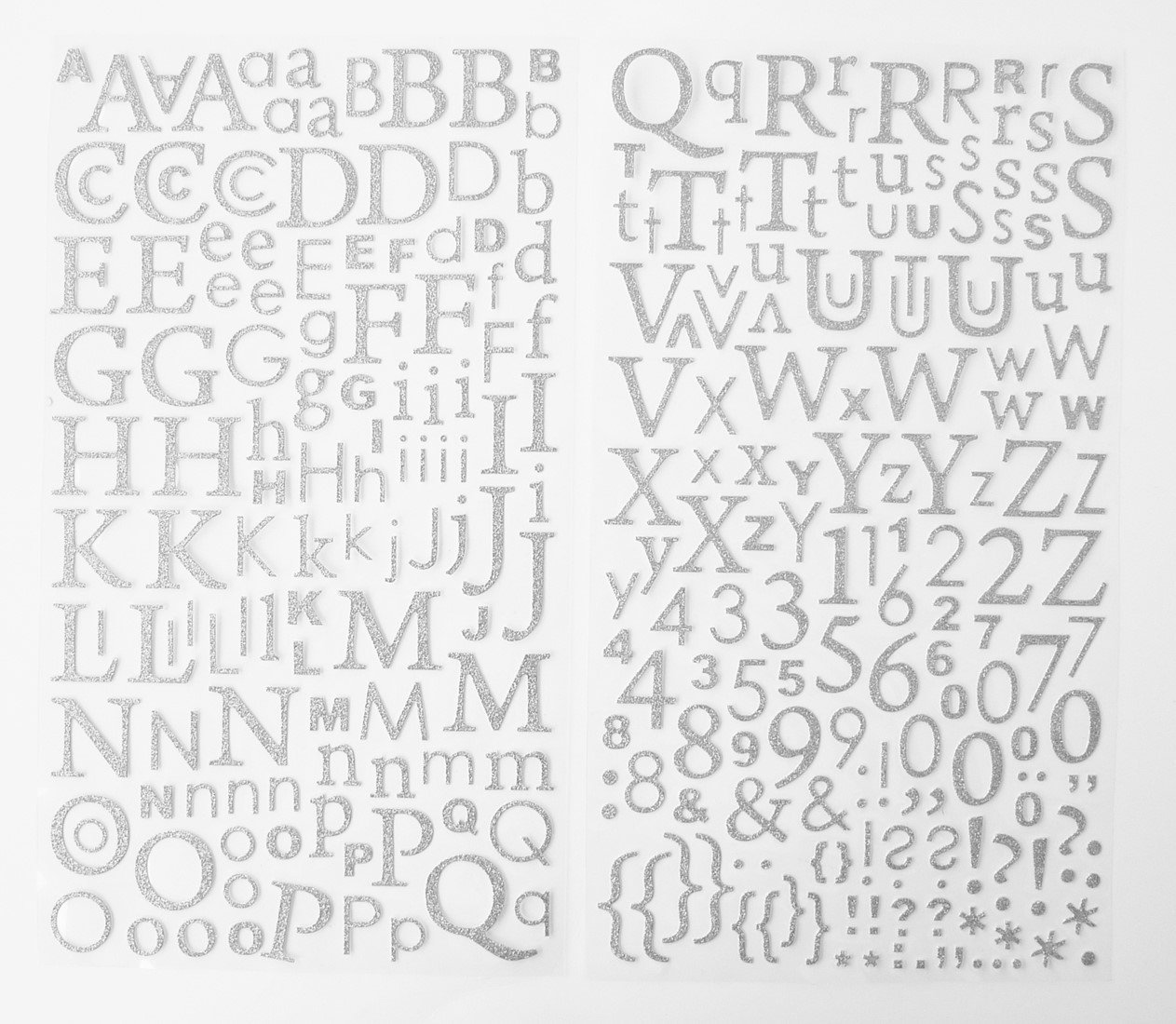 GC Alfabet Letter Stickers 22mm Zilver 300 stuks hobbygroep